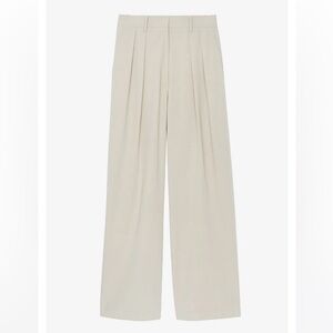 The Frankie Shop Beige Wide-Leg Pants